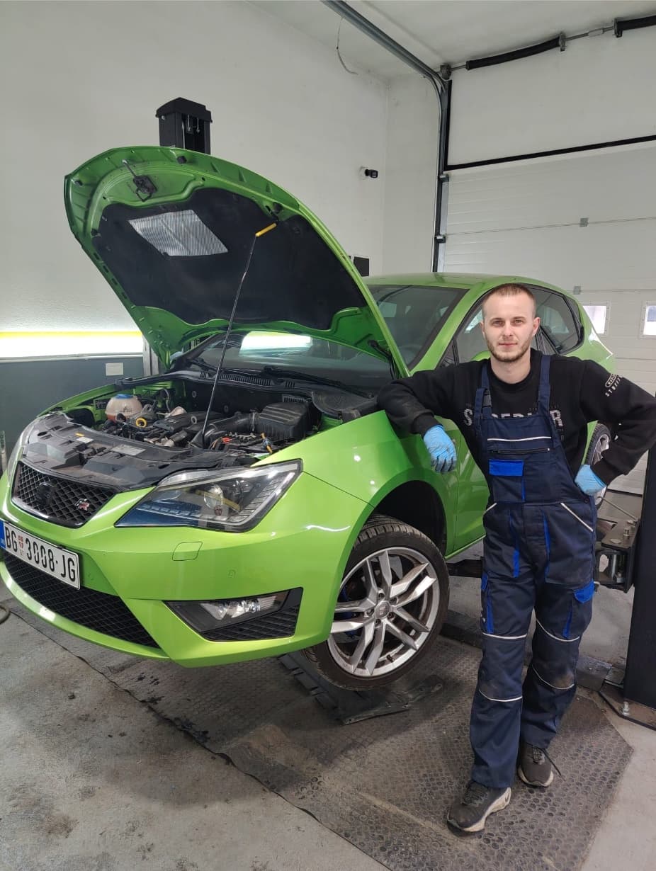 Seat Ibiza 6J posle uspešne zamene hladnjaka klime